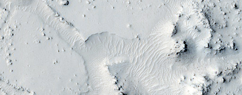 Athabasca Valles Lava Contact Relation