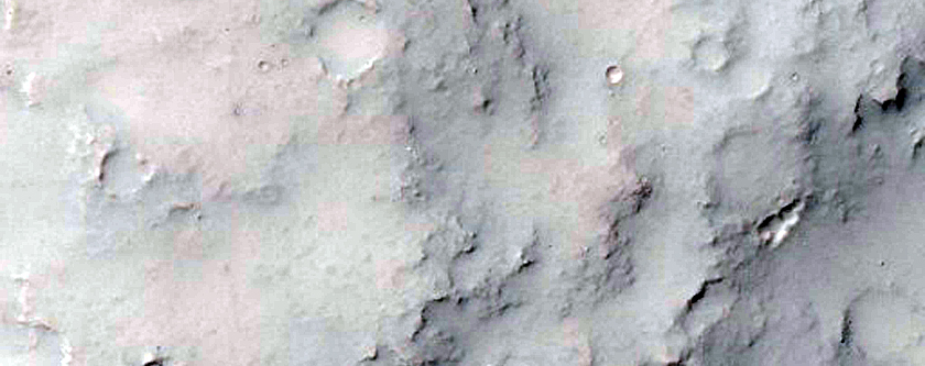 Small Crater in Center of Bakhuysen Crater
