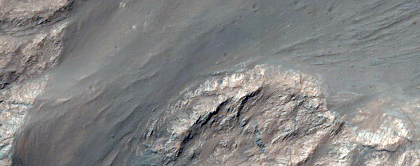 Monitor Slopes on North Wall of Coprates Chasma
