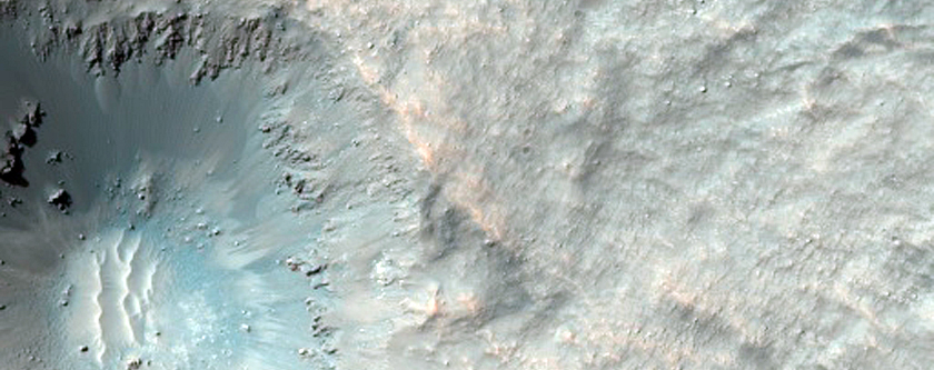 Monitor Slopes of Small Crater