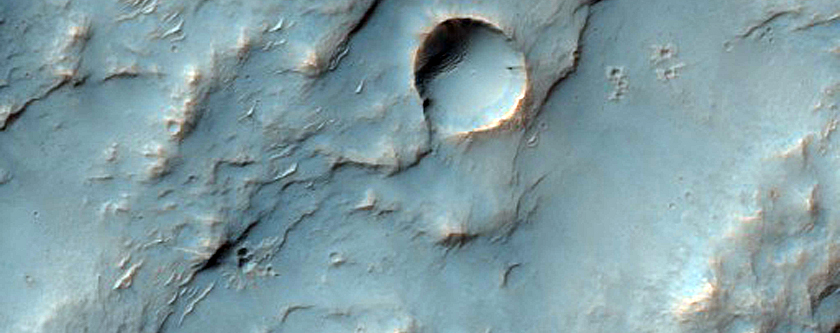 Interesting Mineralogy in Crater Ejecta

