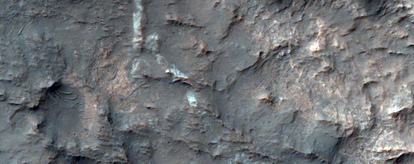 Butte Mesa and Sinuous Ridge-Forming Material in Terra Cimmeria
