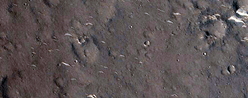 Cones along Ridge in Utopia Planitia
