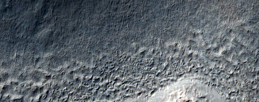 Southern Mid-Latitude Terrain Sample on Rim of Lohse Crater
