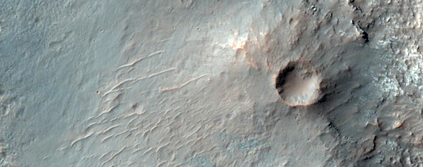 Alluvial Fan in Luba Crater
