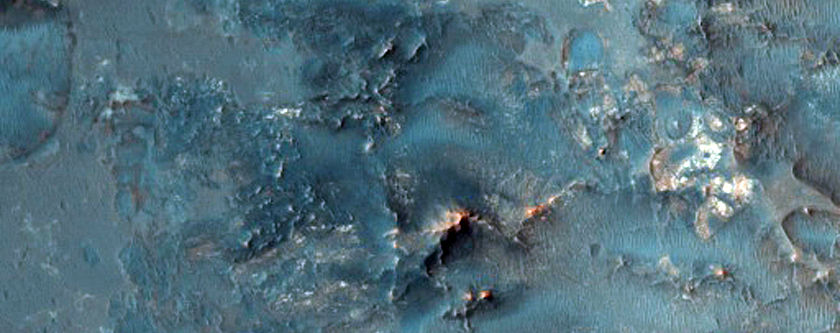 Southern Portion of Hargraves Crater Ejecta Blanket
