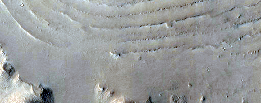 Stair-Stepped Hill in Central Arabia Terra
