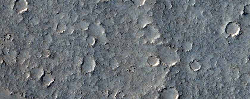 Réteghatár az Isidis Planitia déli részén