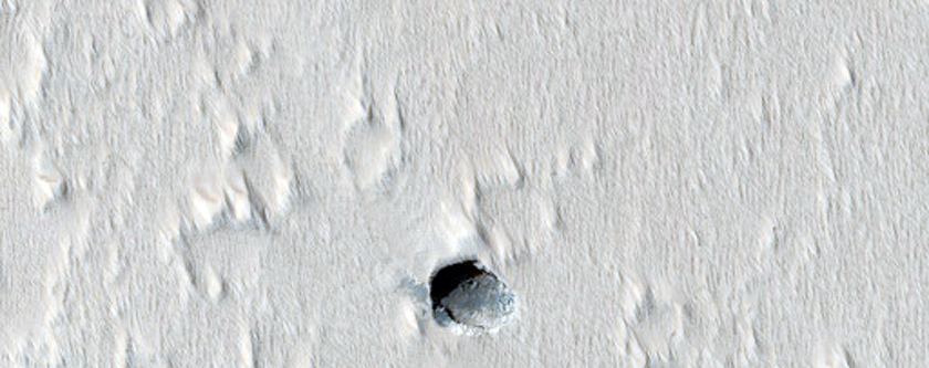 Pit near Arsia Mons