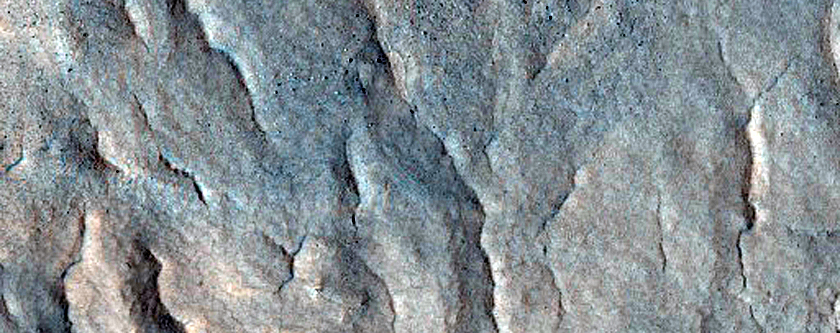 En inverterad nedslagskrater i Vastitas Borealis