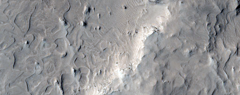 Layered Bedrock in Arabia Region