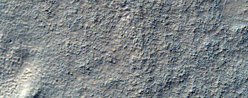 Depression East-Southeast of Hale Crater and Neighboring Landforms
