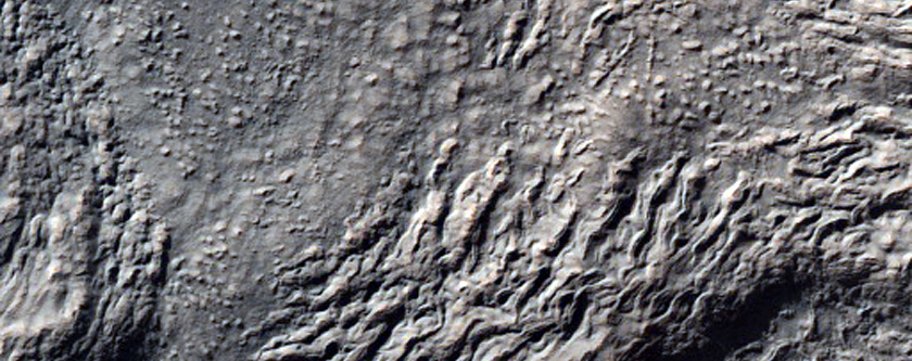 Flow Feature Northwest of Hellas Planitia
