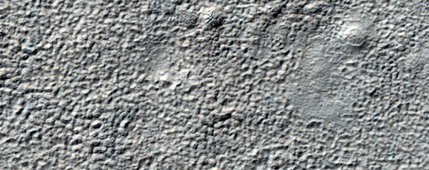 Fractured Mounds East of Hale Crater
