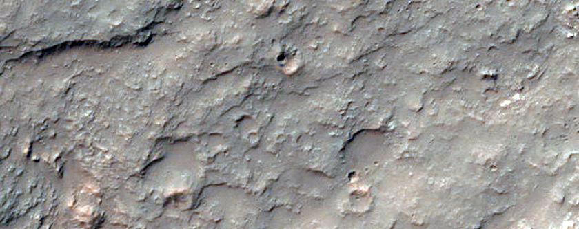 Layered Deposits in Crater
