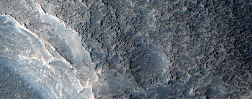Glacial-Like Flows South of Moreux Crater
