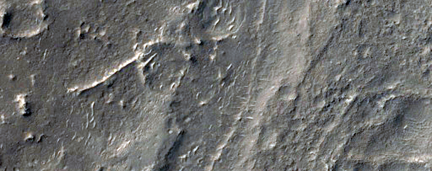 Possible Inverted Crater in Arabia Terra