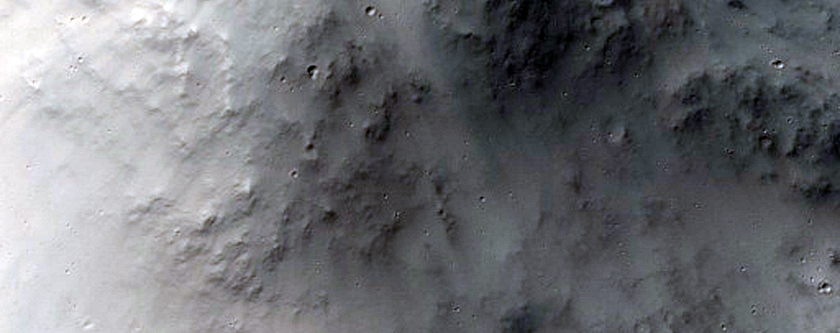 8-Kilometer Impact Crater Exposing Bedrock
