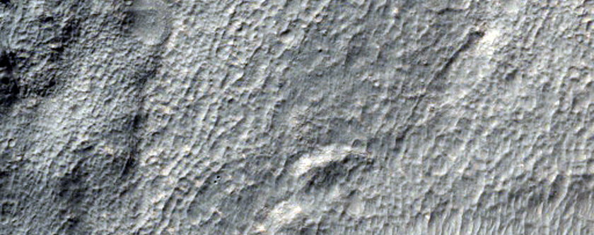 Promethei Terra Landforms Southwest of Pal Crater
