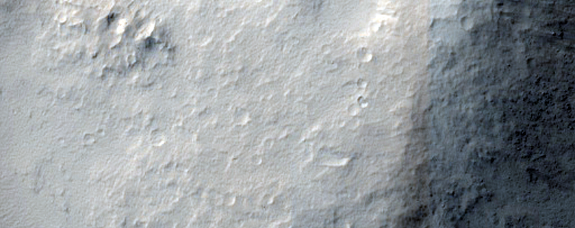 Scarp and Plains Boundary South of Amazonis Planitia
