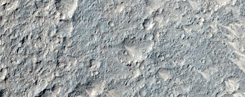 Rocky Crater Fill in Margaritifer Terra
