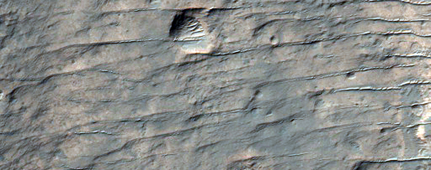 Rocky Unit on Floor of Savich Crater
