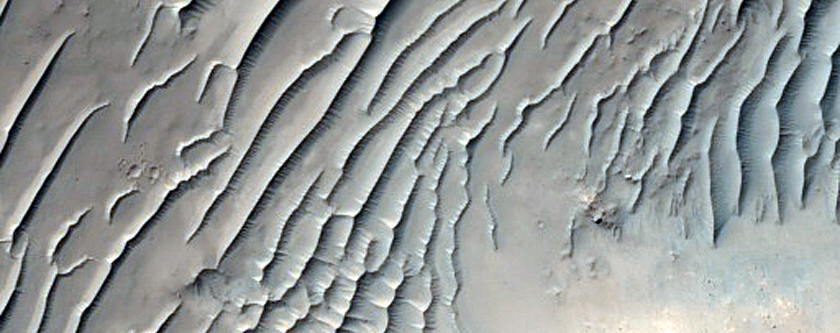 Central Structures in Impact Crater
