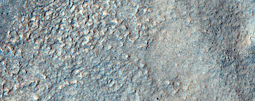 Dipping Layers in Depression in Deuteronilus Mensae
