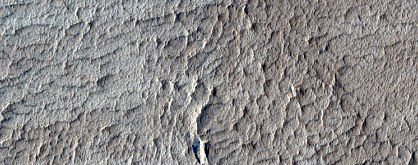 Terrain on Olympus Mons Aureole
