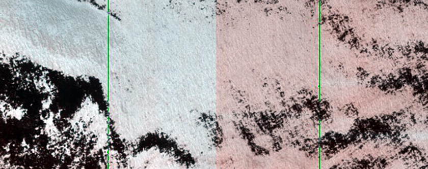 Outer Rim of Lomonosov Crater
