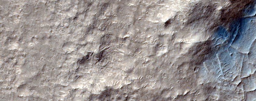 Ridges in Channel South of Aeolis Mensae
