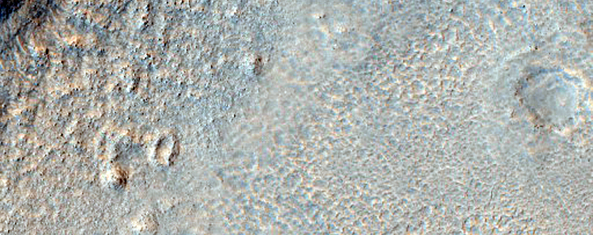 Dipping Layers against a Mesa in the Northern Mid-Latitudes
