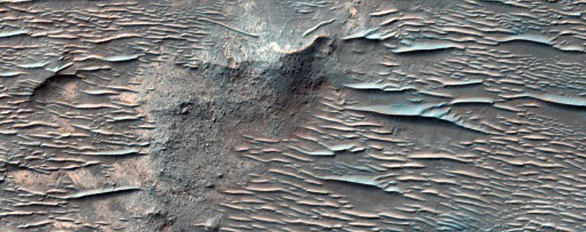 Exposures of Light-Toned Deposits North of Eberswalde Crater
