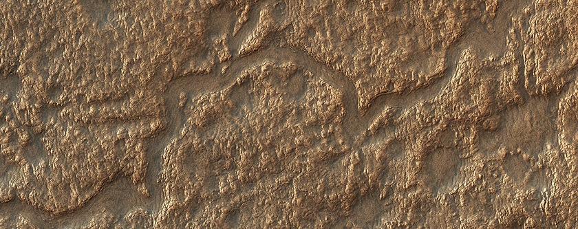 Depressions and Channels on the Floor of Lyot Crater