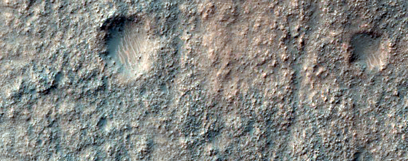 Floor of Crater in Navua Valles
