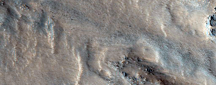 Gullies in Perepelkin Crater
