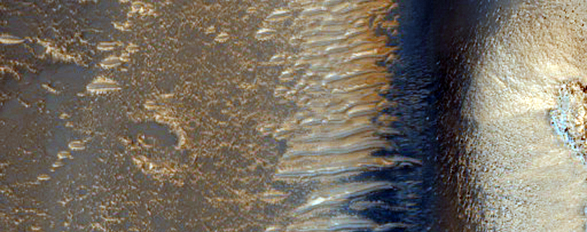 Streamlined Feature in Granicus Valles
