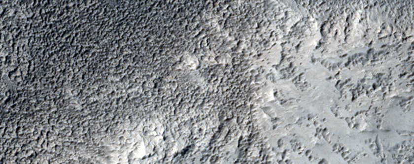 Channel Network on Ejecta in Northern Mid-Latitudes
