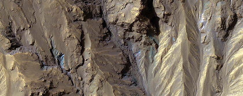 Sources of Gullies in Hale Crater