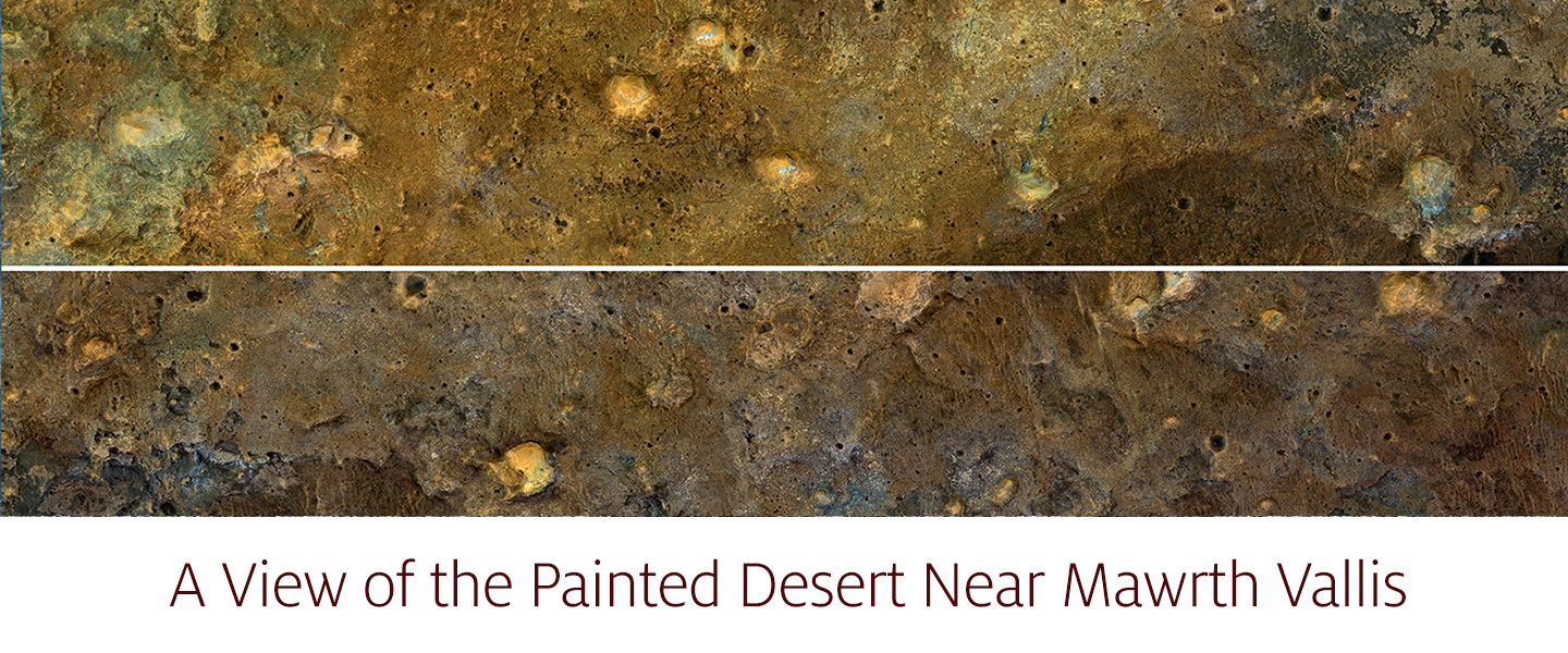 A View of the Painted Desert Near Mawrth Vallis A View of the Painted Desert Near Mawrth Vallis
