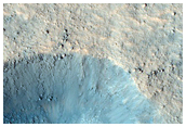 Monitor Slopes of Fresh Crater