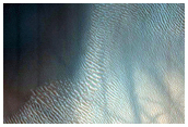 Intracrater Climbing Dunes in Eastern Aonia Terra
