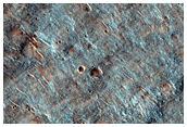 Landforms Northeast of Hellas Planitia
