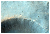 Eastern Crater Rays of Well-Preserved Crater in Hesperia Planum
