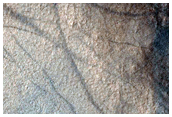 Central Structure of Impact Crater in Hellas Region
