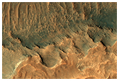 Monitor Slopes Northwest of Hellas Planitia
