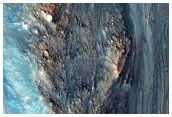 Steep Slopes of Hebes Chasma
