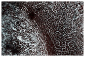 1360-Meter Crater on South Polar Layered Deposits
