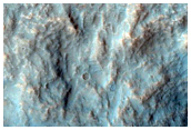 Fresh Rayed Crater on Slope into Hadriaca Patera
