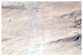 Crater Wall Outcrops
